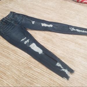 Destroyed AE Super Hi-Rise Jegging in 2 Short